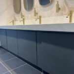 vanity unit vinyl wrapping with architectural film
