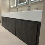 vanity units wrapped with interior film