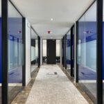 frosted window film applied to offices in sussex