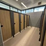 cubicles, vanity units and IPS panels wrapped at Manchester College