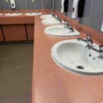 vanity unit before vinyl wrapping