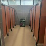 cubicles before vinyl wrapping