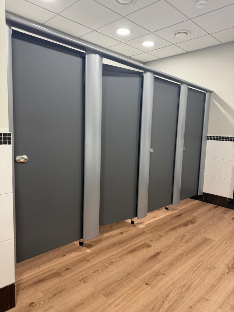 office cubicle washroom wrapping