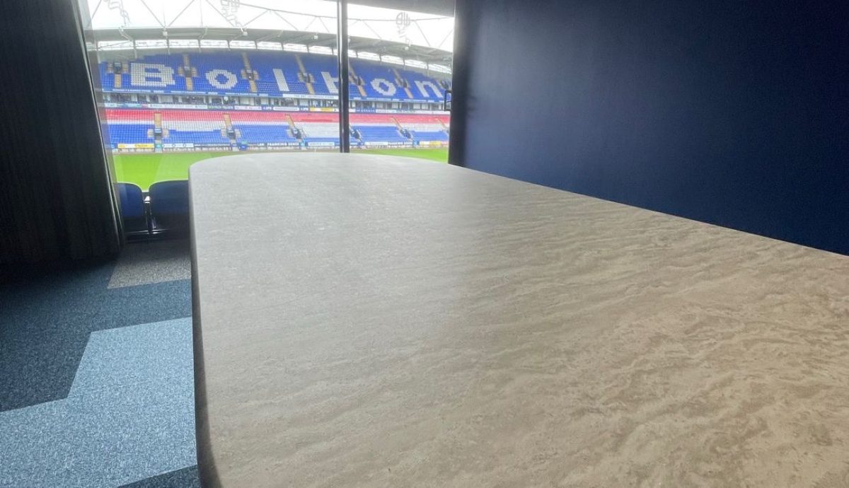 Bolton stadium refurbishment with graphics and vinyl wrapping